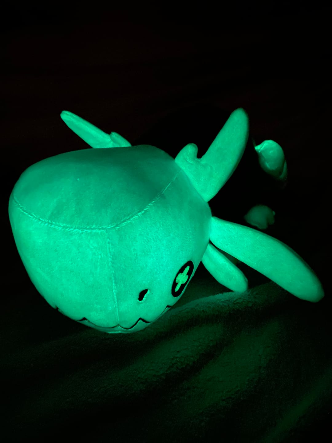 Customer photo review of Rain World - Glowing Blue Lizard Plush