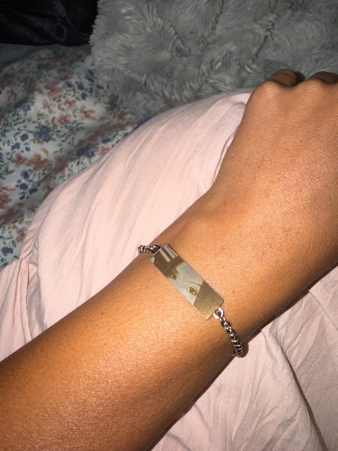 Customer photo review of Personalized Eye Photo Bracelet