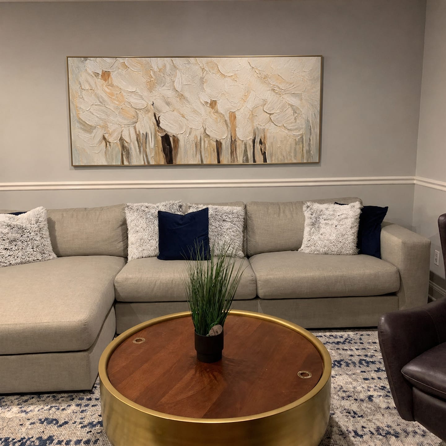 Customer photo review of Flower Abstract Textured Wall Art #FP178