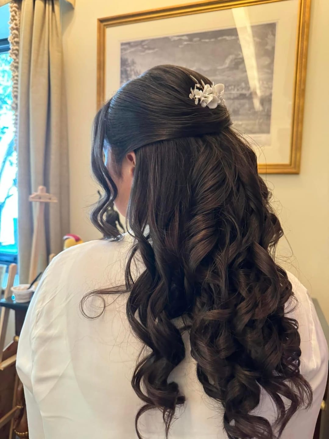 Customer photo review of 100% Real Virgin Human Hair K Tip Hair Extensions For Thin Hair Off Black (#1B)