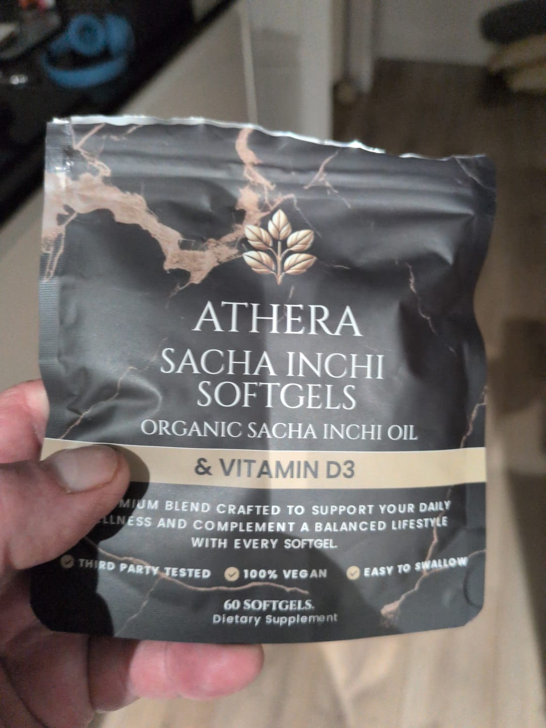 Customer photo review of Athera Softgels | Organic Sacha Inchi Oil & Vitamin D3