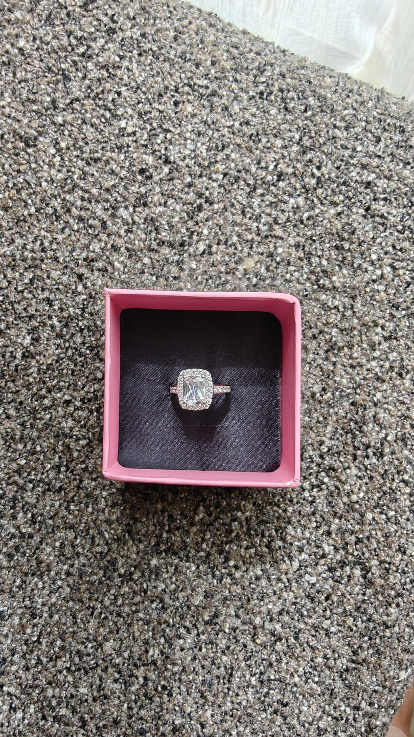 Customer photo review of Silver Classic Solitaire Ring