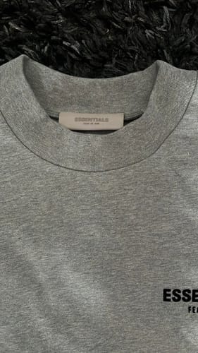 Customer photo review of Fear of God Essentials NBA Black Grey Full set