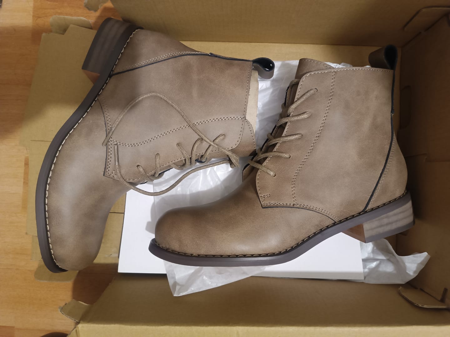 Customer photo review of Botin Mujer / Pintoja Taupe