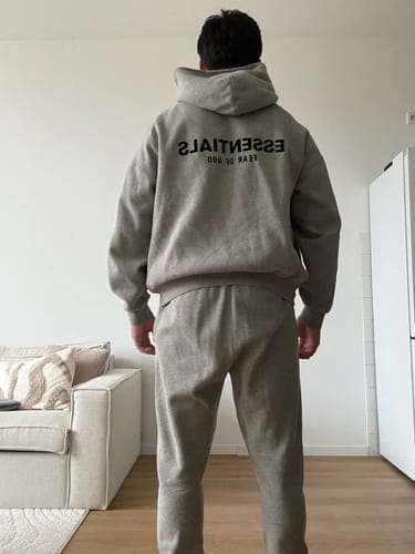 Customer photo review of Fear of God Essentials SS25 Jet Black Summer Set