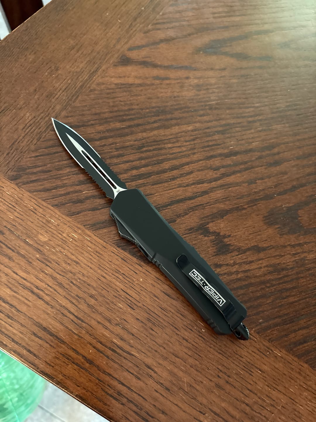 Customer photo review of Black Ghost OTF Knife (Multiple Blade Styles Available)