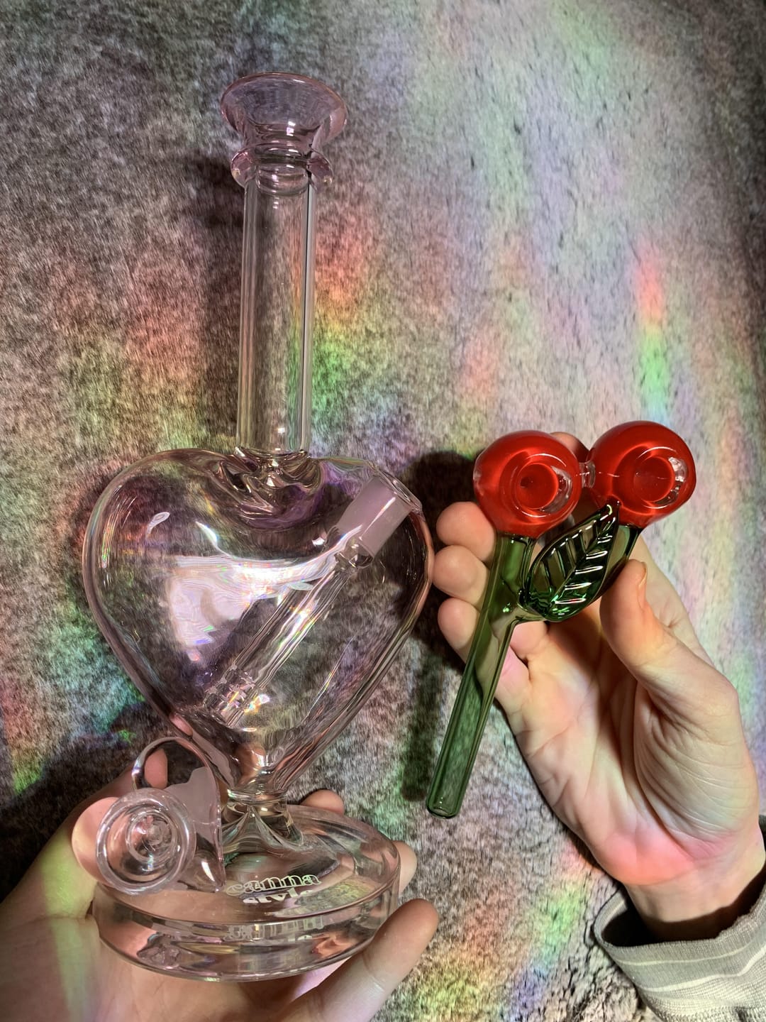 Customer photo review of DOUBLE BOWL CHERRY PIPE