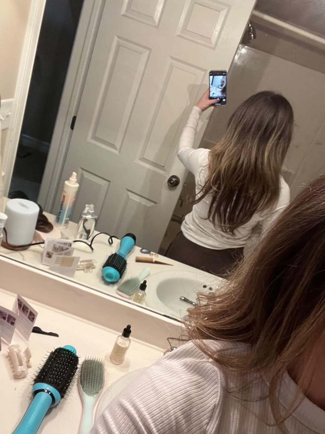 Customer photo review of [Pre Order] 6x6 Inches Virgin Human Hair Toppers Fishnet Base Balayage Blonde #2/6/18