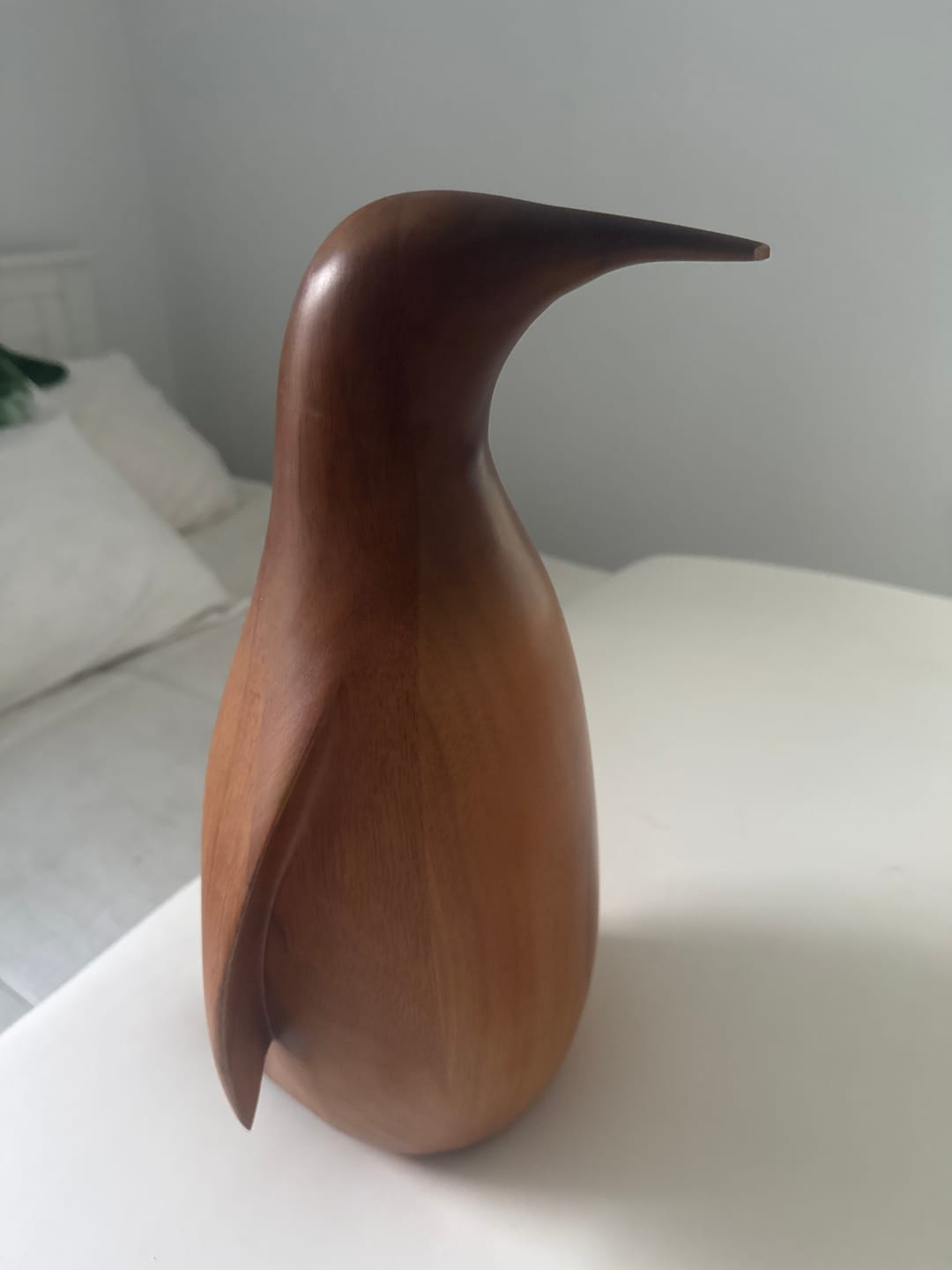 Customer photo review of Penguin Wood Sculpture #WA136