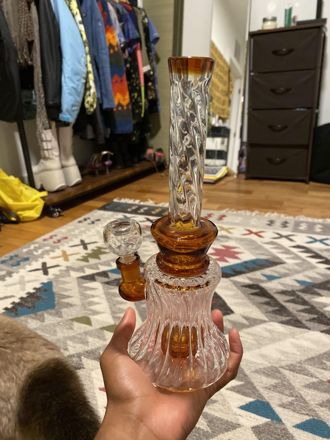 Customer photo review of ELEGANT SWIRL BONG