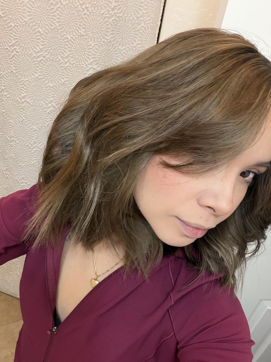 Customer photo review of 6x7 Inches Virgin Human Hair Toppers Mono Base Medium Brown #4