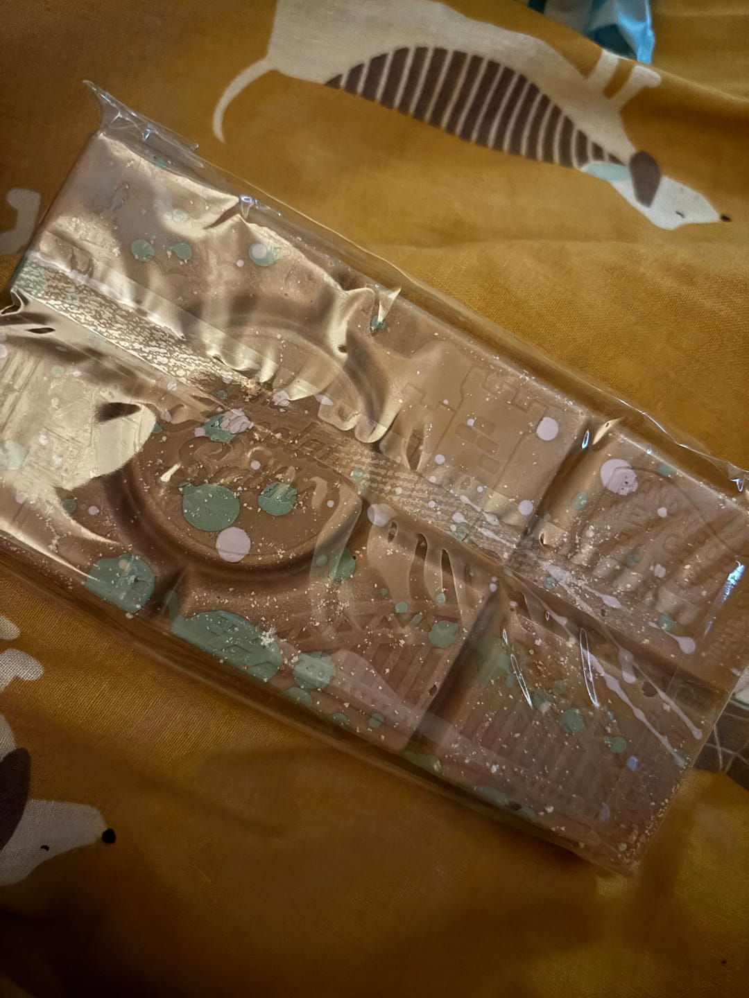 Customer photo review of Wonky Baklava Inspired Chocolate Bar 145g