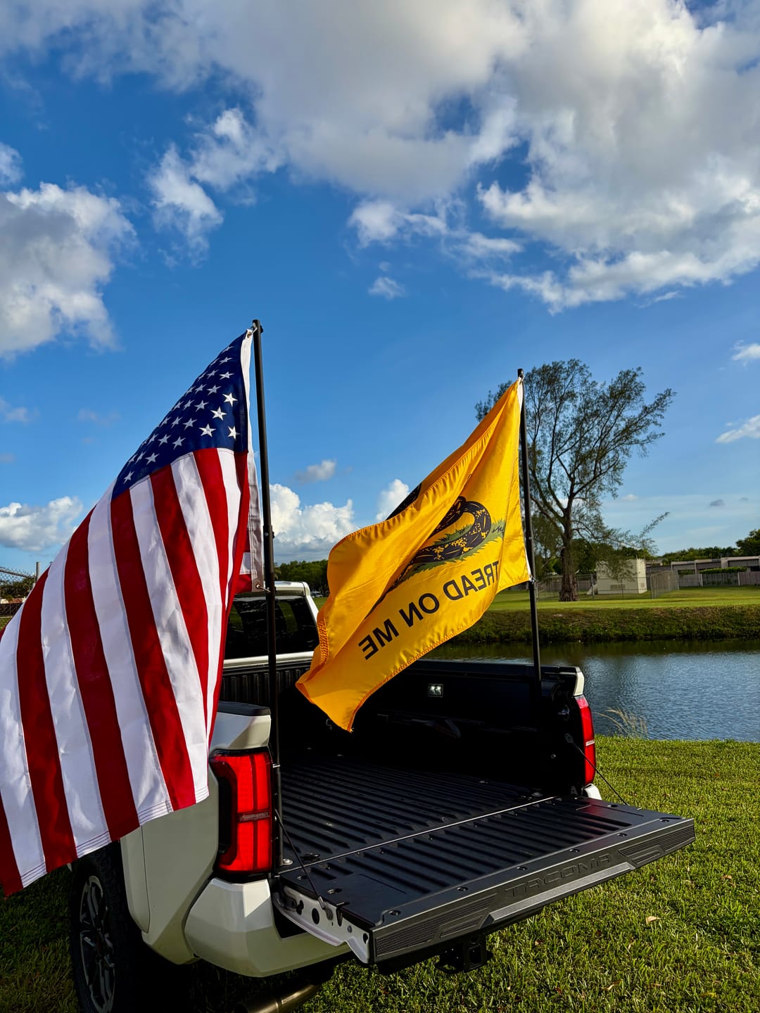 Customer photo review of Gadsden "Don't Tread on Me" Flag - Premium Quality Nylon
