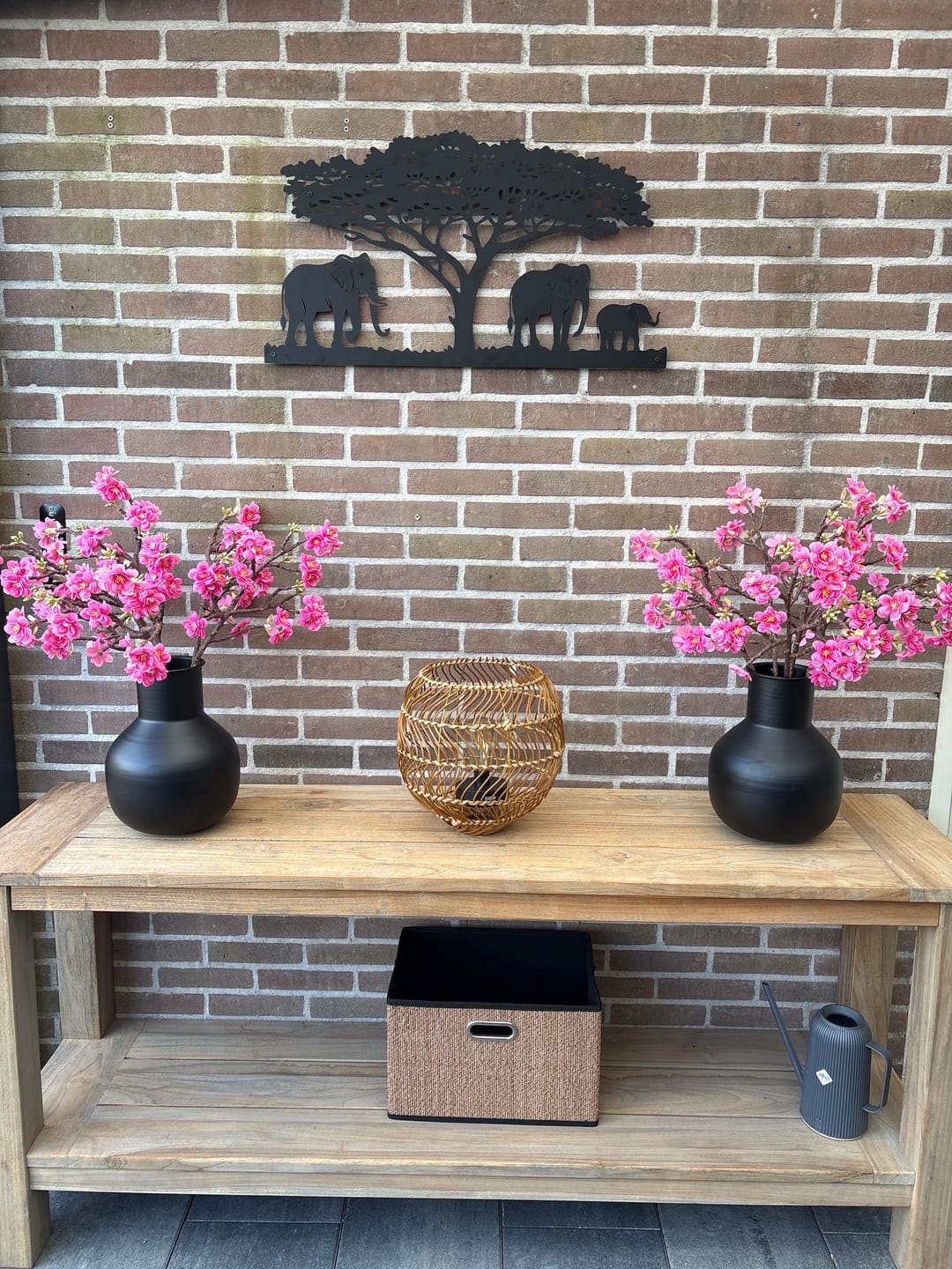 Customer photo review of Décoration murale en métal - Famille d'éléphants (V.02)