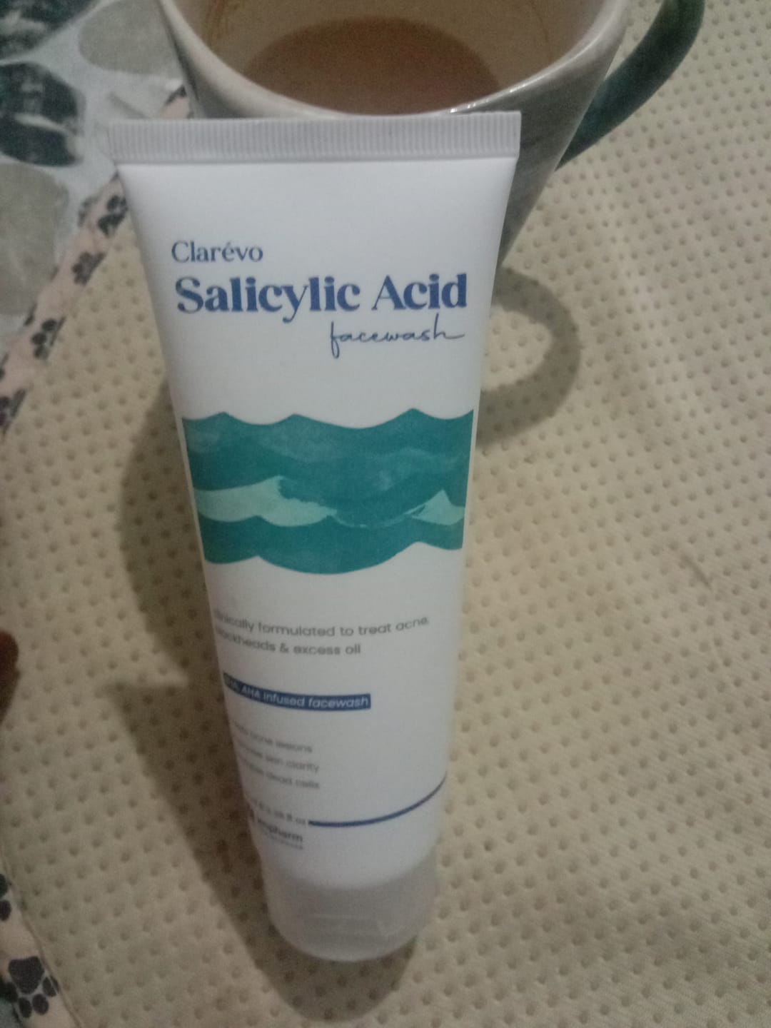 Customer photo review of Clarevo Salicylic Acid Facewash