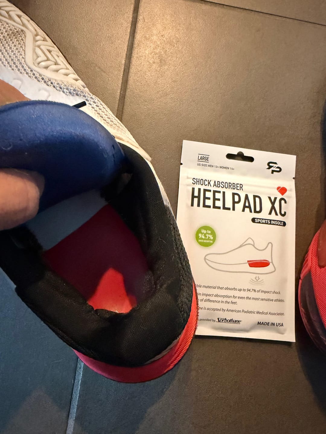 Customer photo review of Heel Pad XC