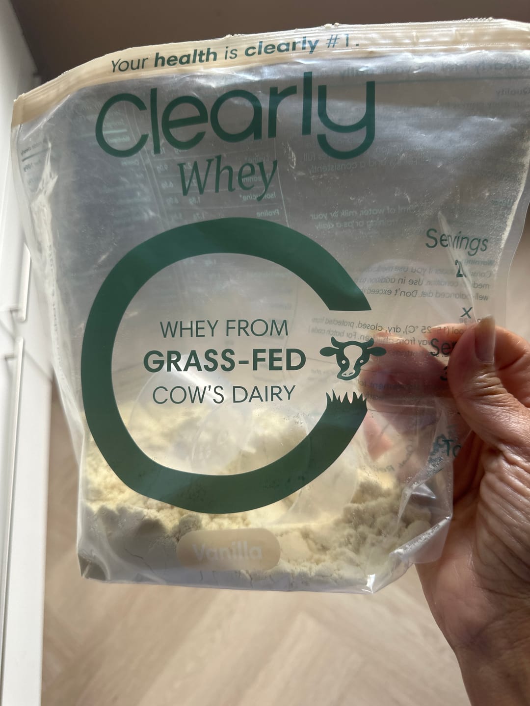 Customer photo review of Grass-fed Whey