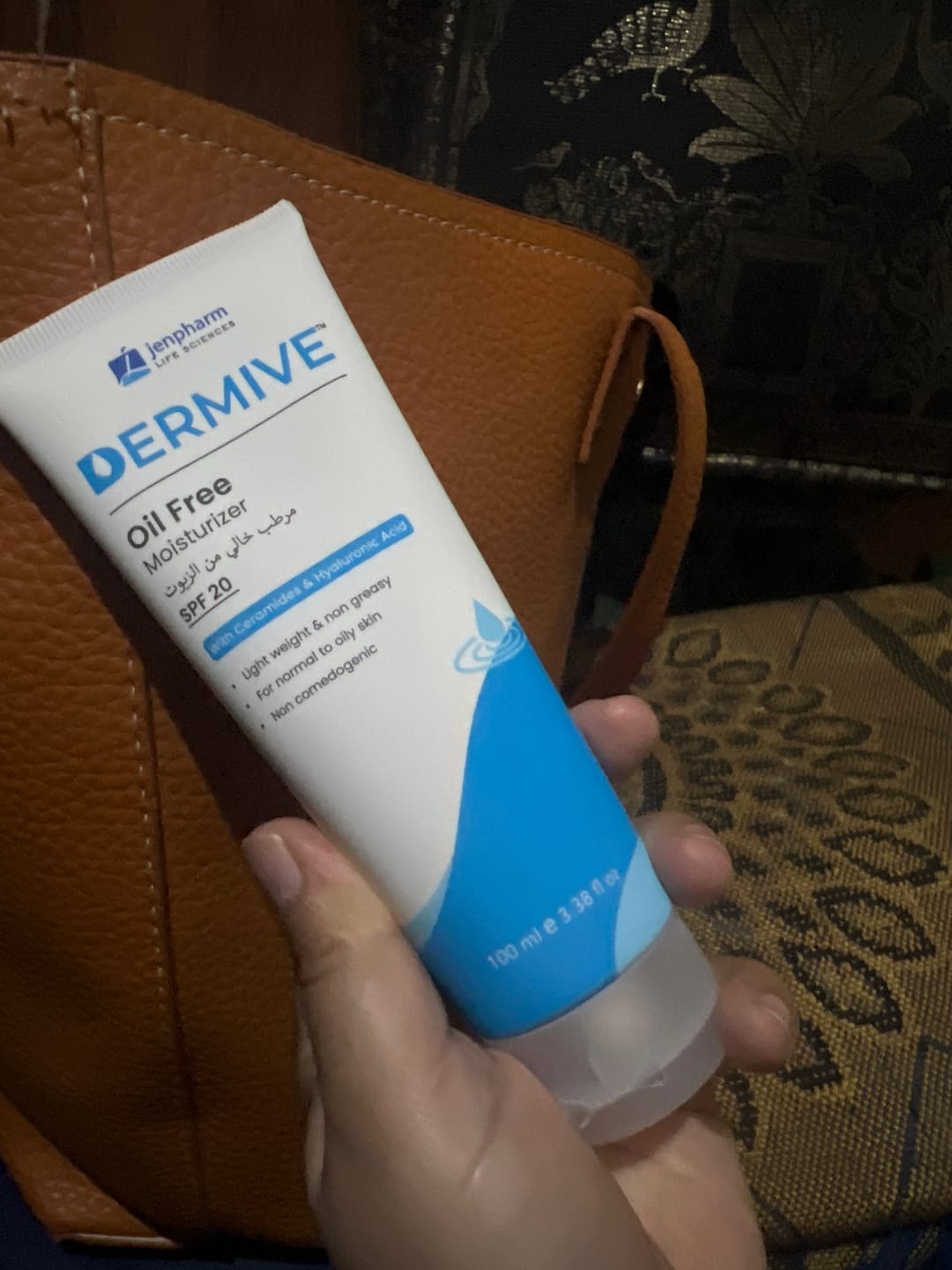 Customer photo review of Dermive Oil-Free Fragrance Free Moisturizer