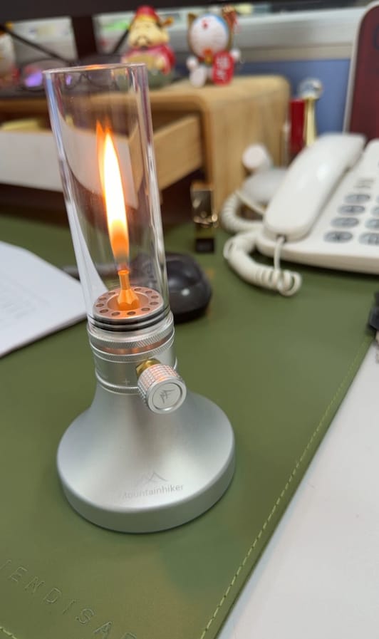 Customer photo review of Mountain guest search banner gas lamp camping gas lamp lighting outdoor camp tent atmosphere lamp gas lamp candle lamp