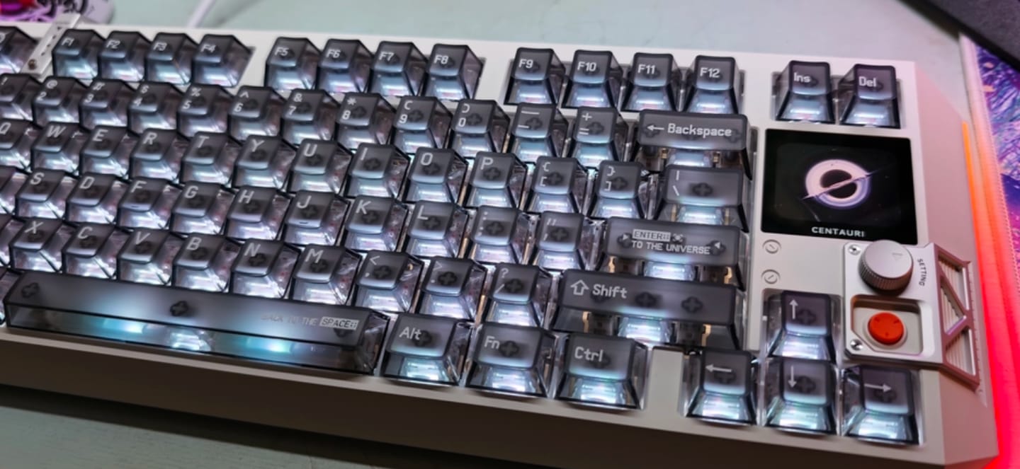 Customer photo review of Centauri60/80 Hall Effect Gaming Keyboard