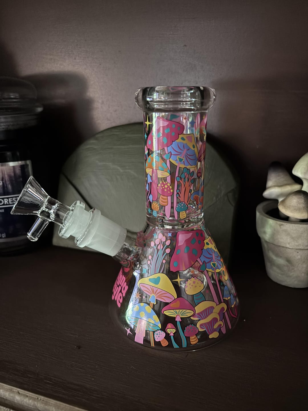 Customer photo review of COLORFUL MUSHROOM BONG 6"