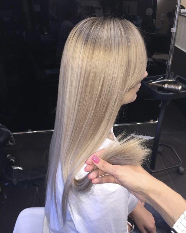 Customer photo review of Hair Lengthening Oil