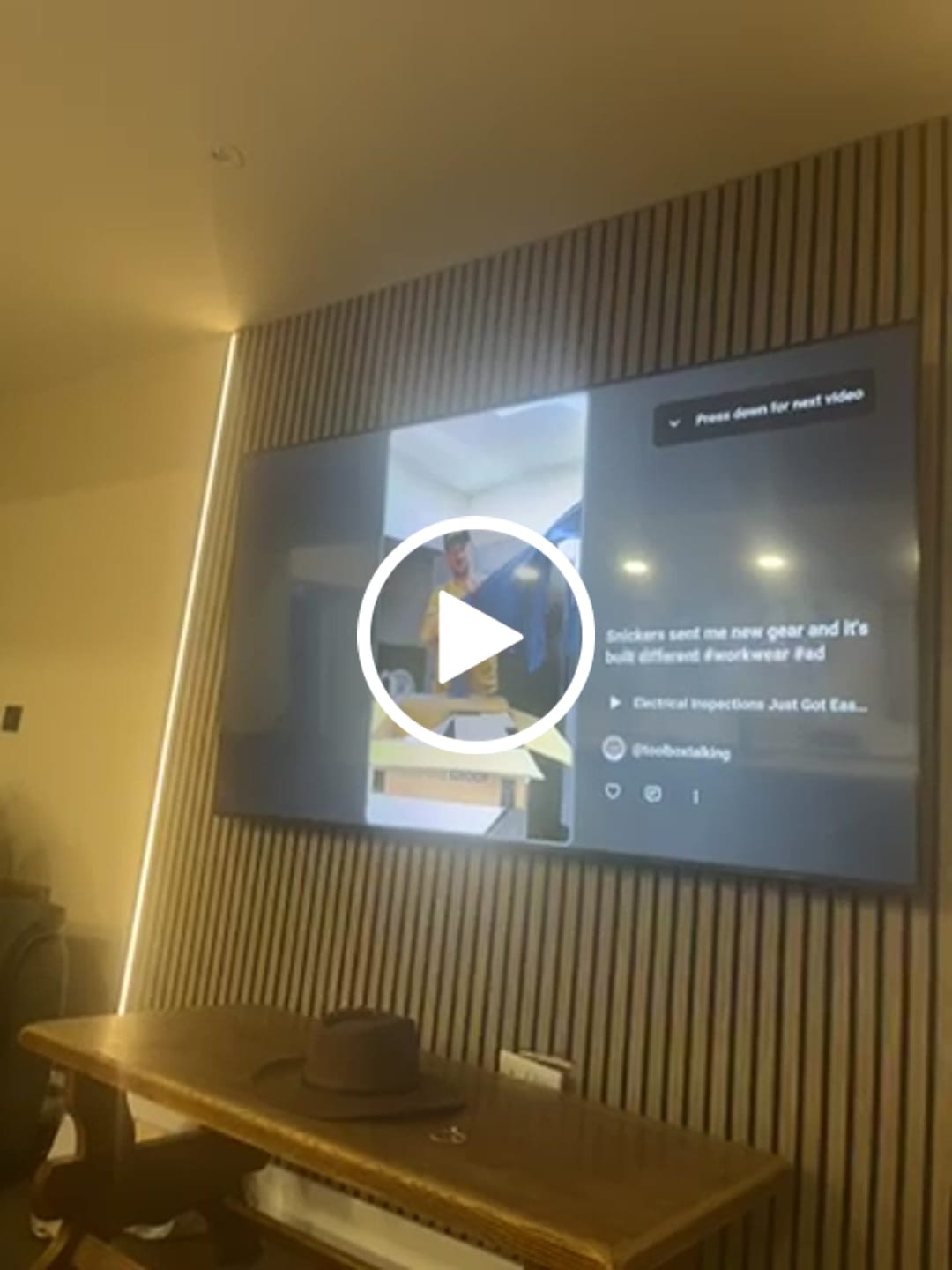 Customer video review of LED Strip Lighting Kit For Slat Wall Panels – 2-Pack