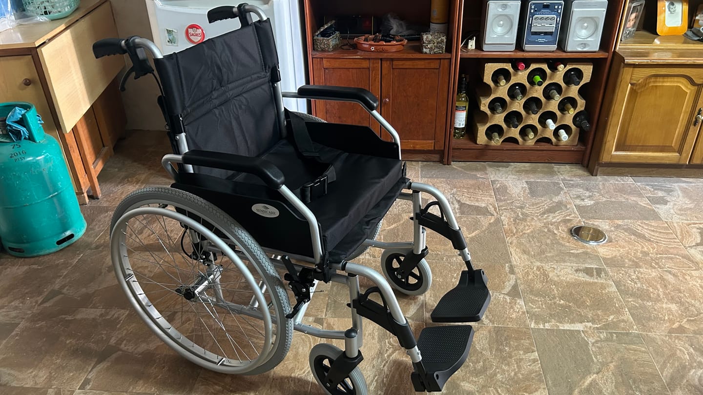 Customer photo review of Cinto de Segurança para Cadeira de Rodas