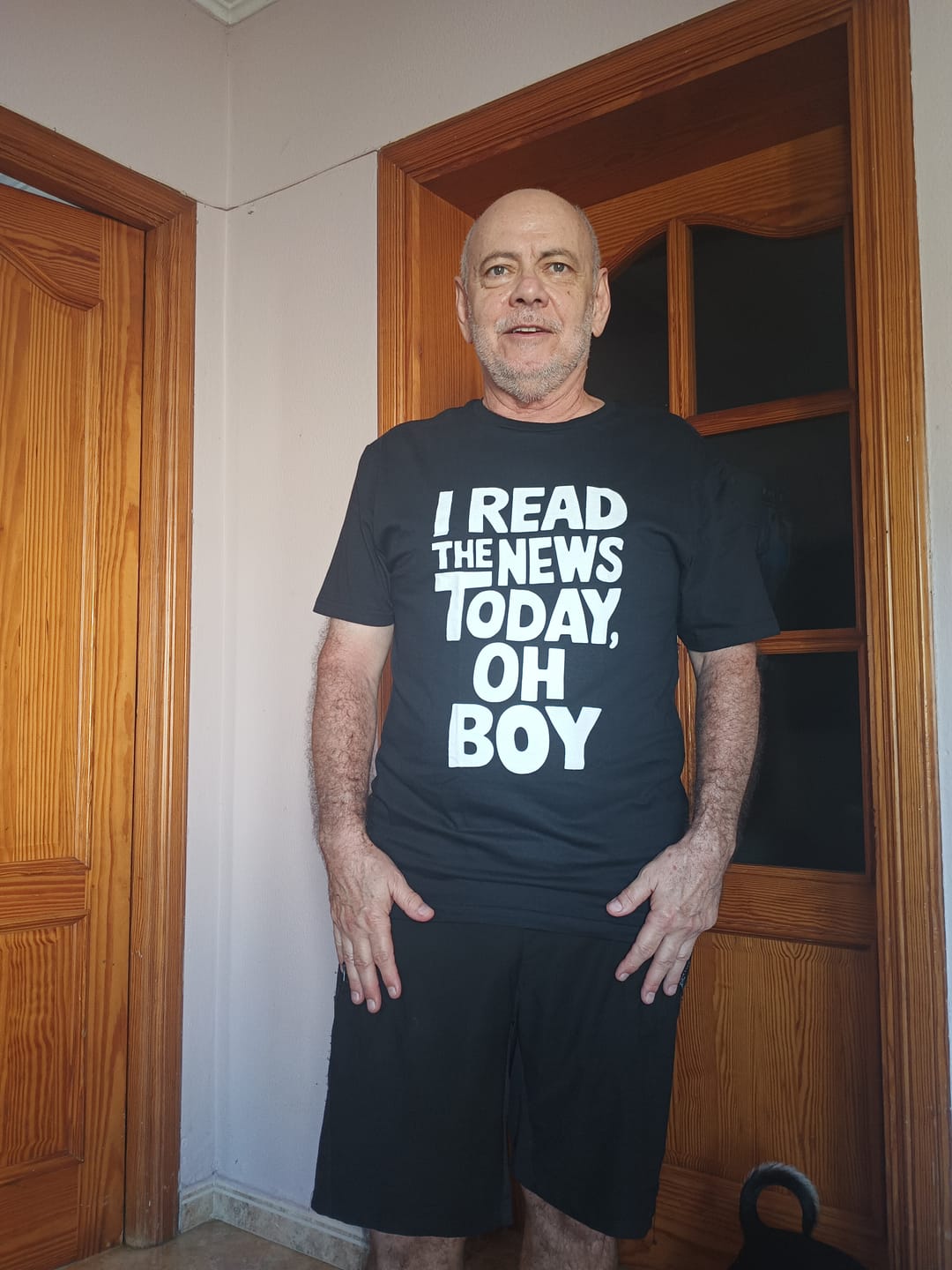 Customer photo review of I Read The News Today (Oh Boy) T-Shirt