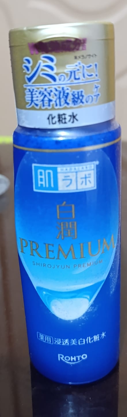 Customer photo review of Hada Labo Shirojyun Premium Whitening Lotion 170ml – Medicated Brightening Toner