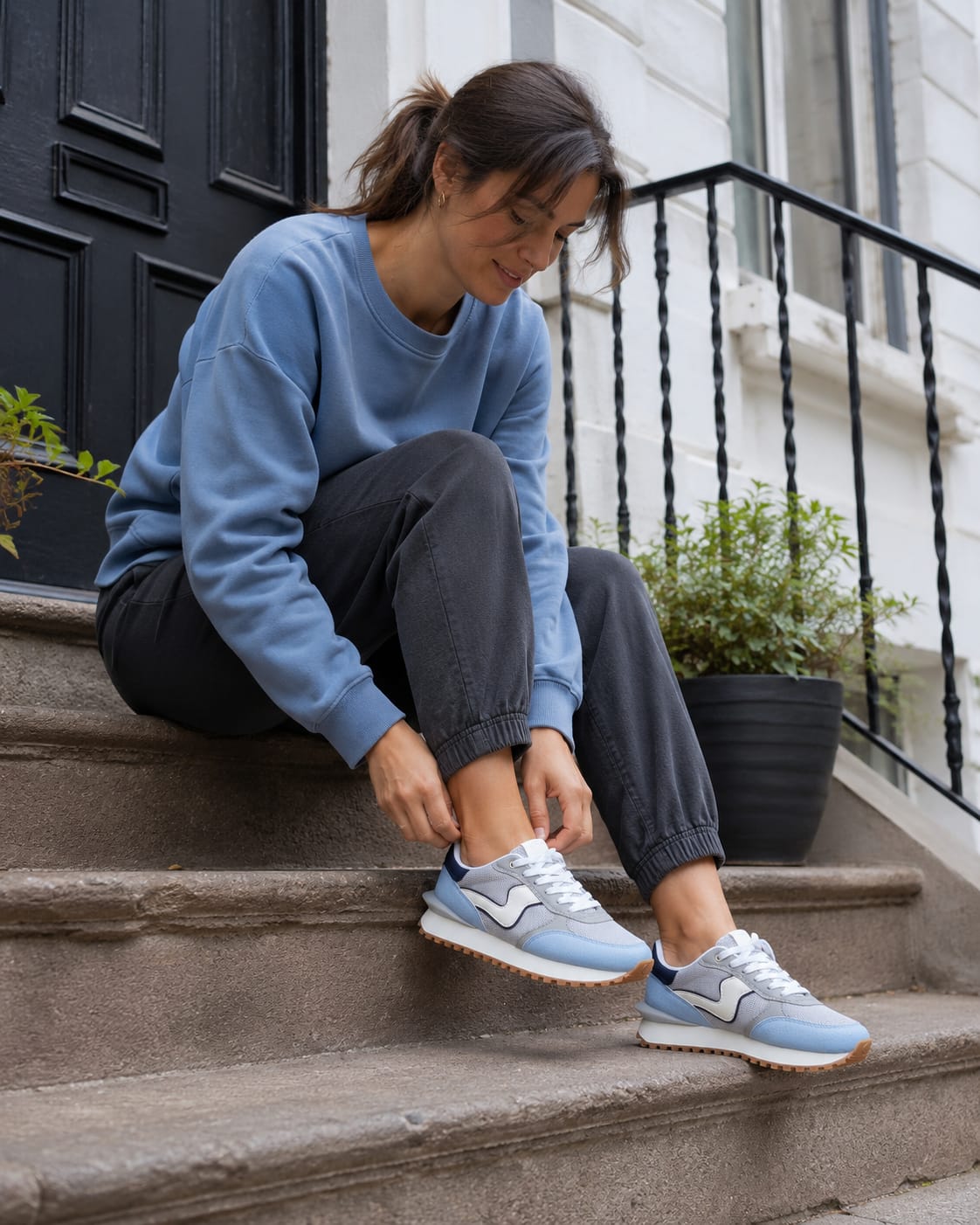 Customer photo review of Lucky Step Retro Platform Trainers