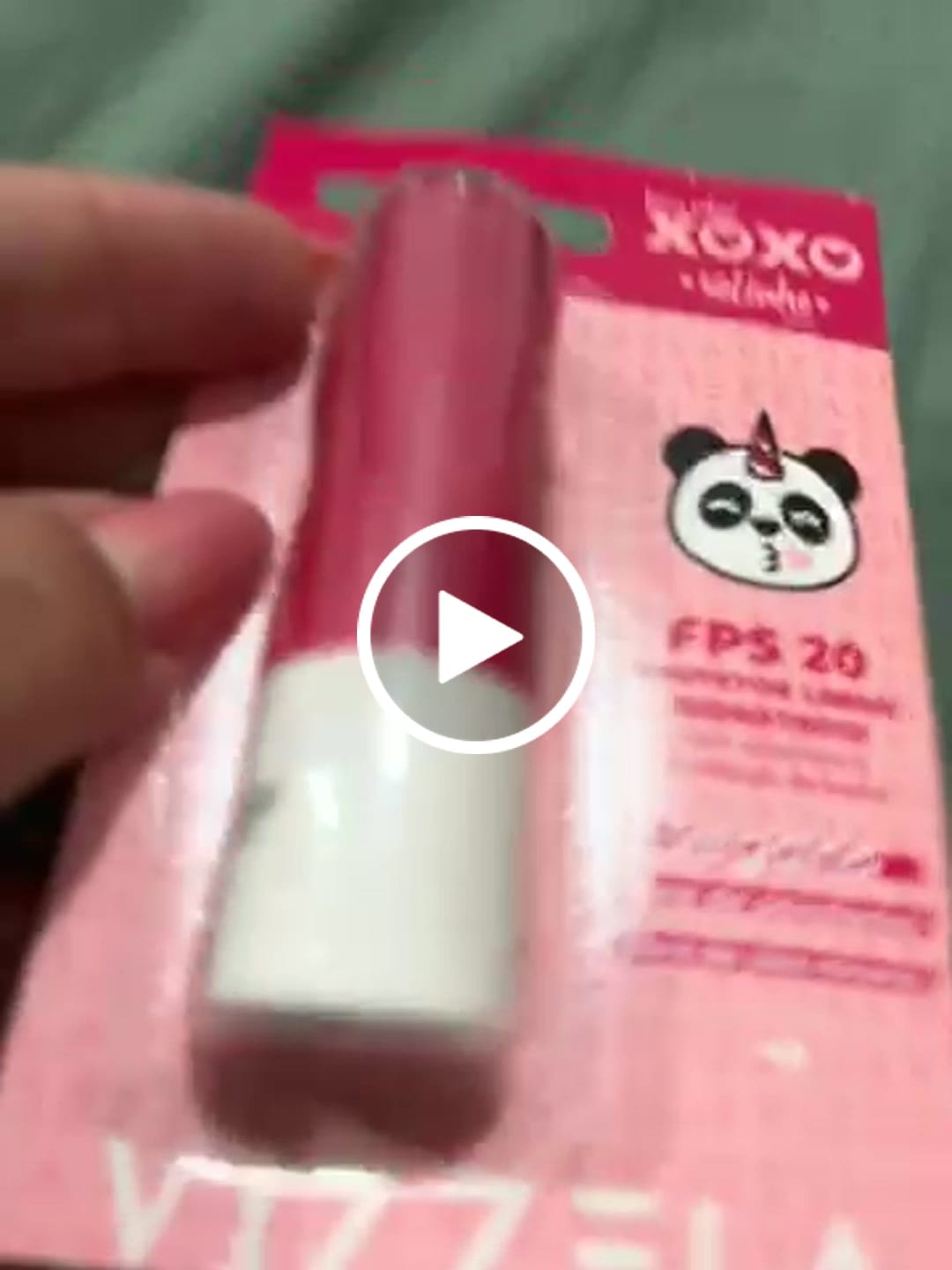 Customer video review of Balm Labial Xoxo FPS 20 – Vizzela