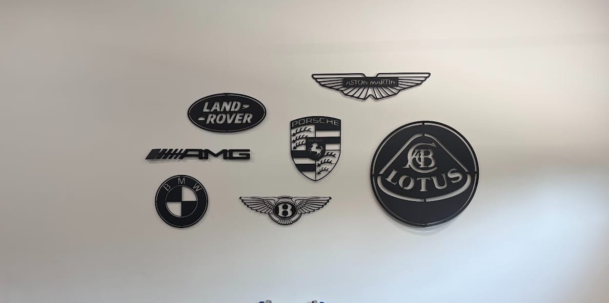 Customer photo review of Aston Martin Logo Metal Wall Decor