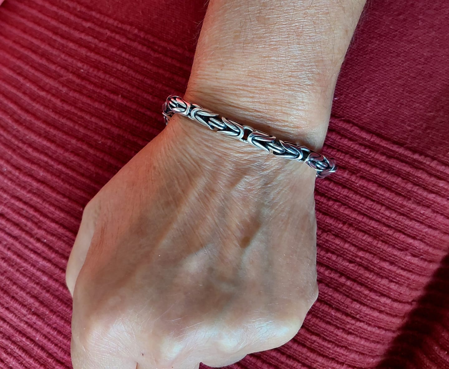 Customer photo review of Oki - Bracelet Homme Argent