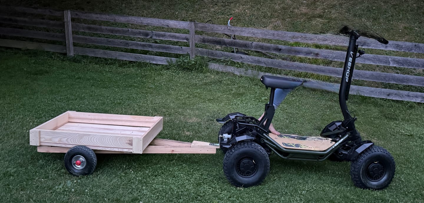 Customer photo review of Trottinette VEEHOP tout terrain à 4 roues motrices avec selle pliable 3200w / 6400w 40ah