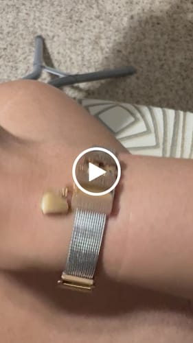 Customer video review of Mesh charm little heart rosé gold