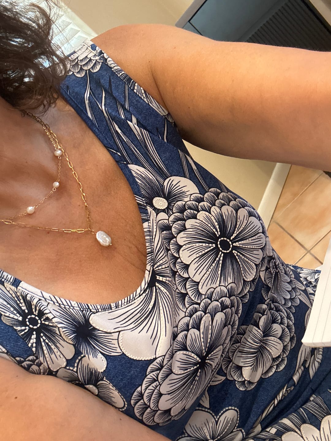 Customer photo review of Laney Pearl Necklace