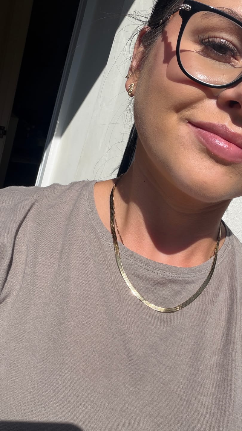 Customer photo review of Essentials Snake Chain Necklace