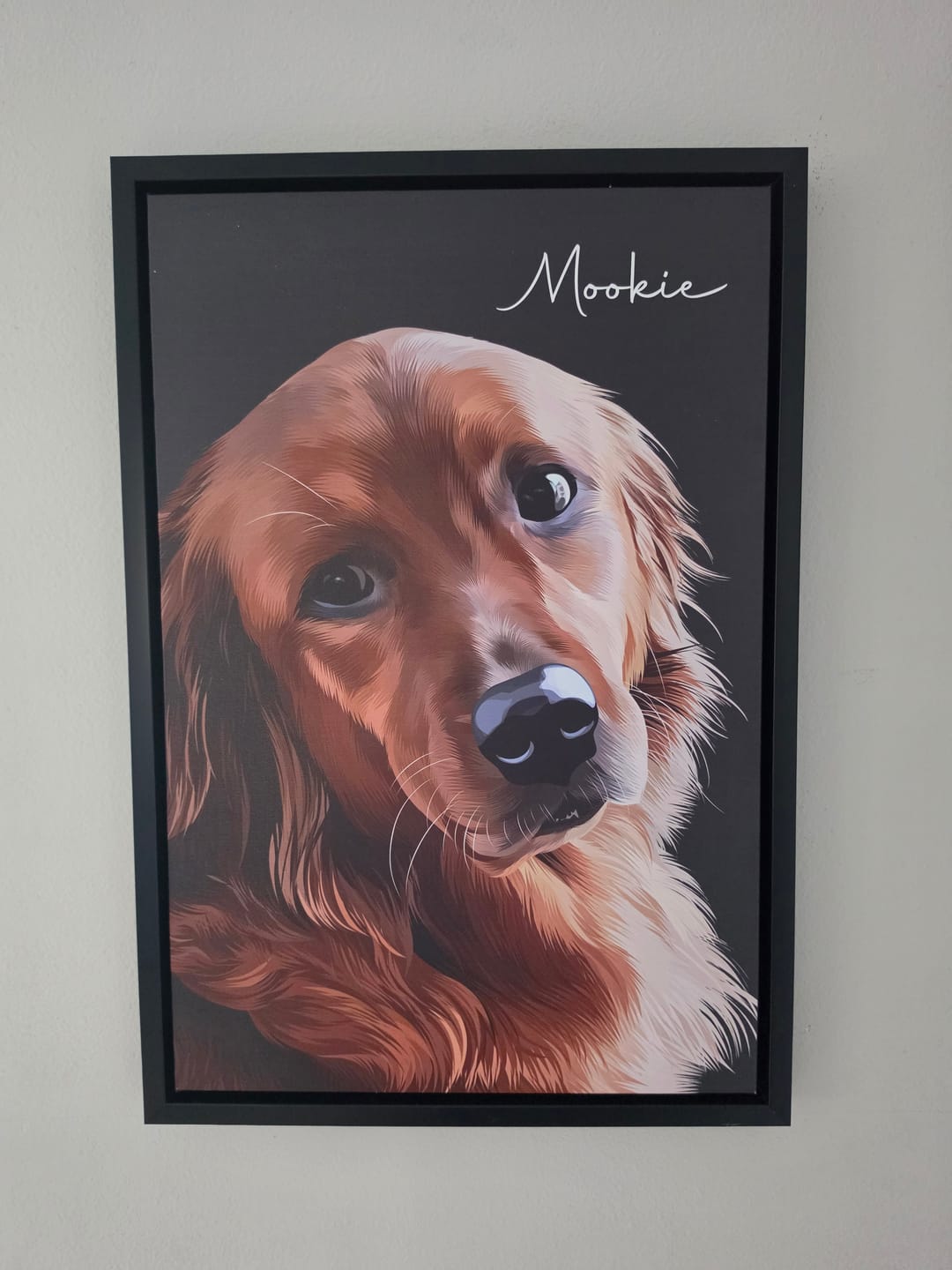 Customer photo review of Pet Art Canvas Wrap