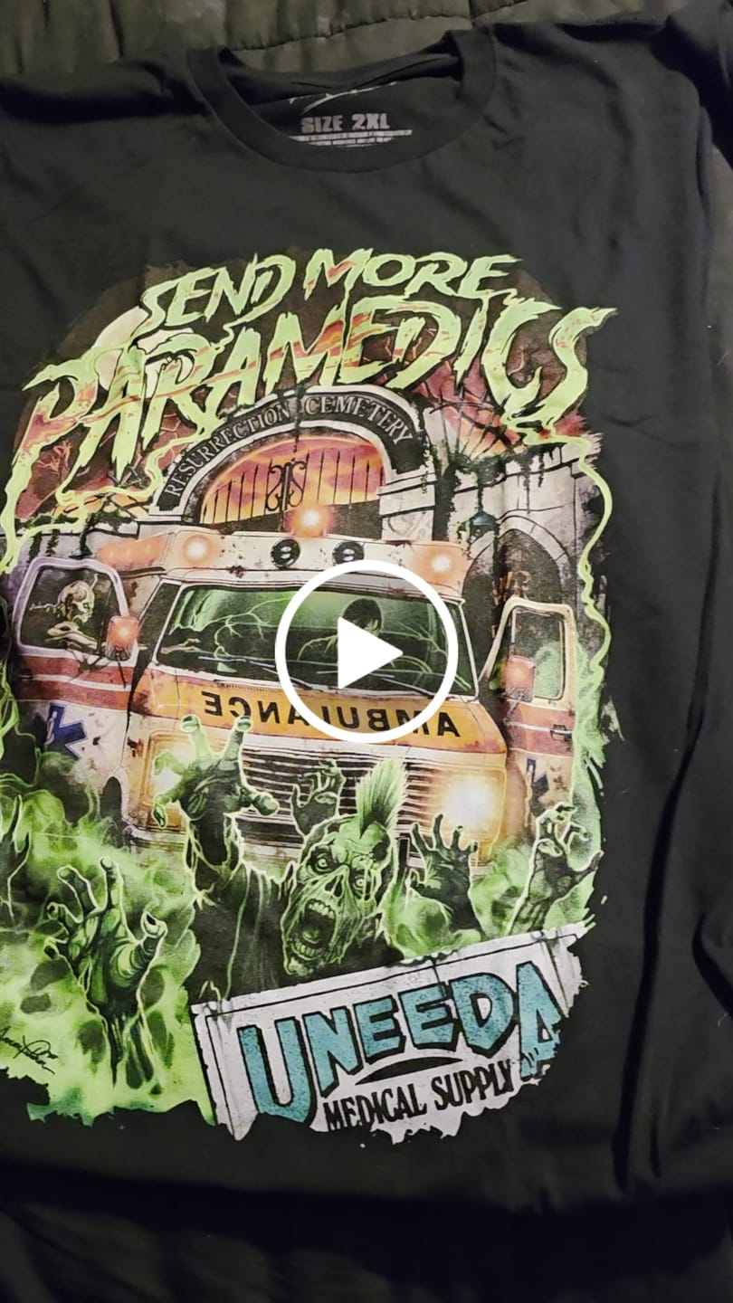 Customer video review of Return Of The Living Dead Send More Paramedics T-Shirt