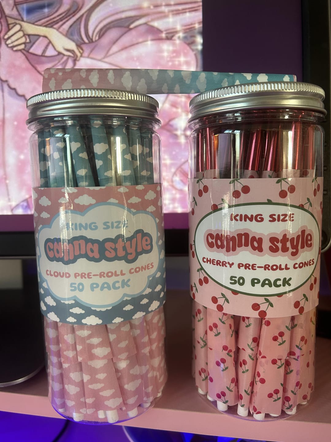 Customer photo review of PINK CHERRY CONES (50-pack)
