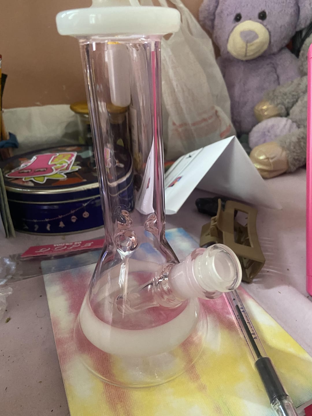 Customer photo review of CLASSY BEAKER BONG 8"