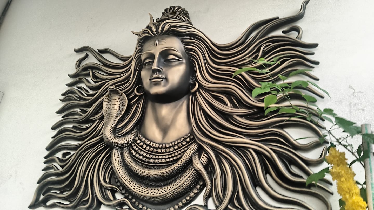 Customer photo review of Lord Shiva Wall Mural - 4x5ft | Divine & Artistic Decor | Dezin India