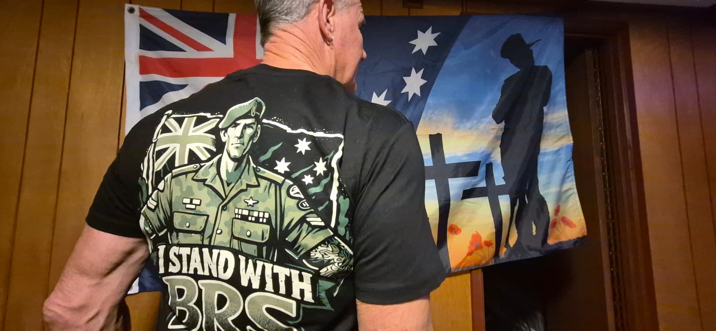 Customer photo review of Big Chocky | Stand With BRS Tee