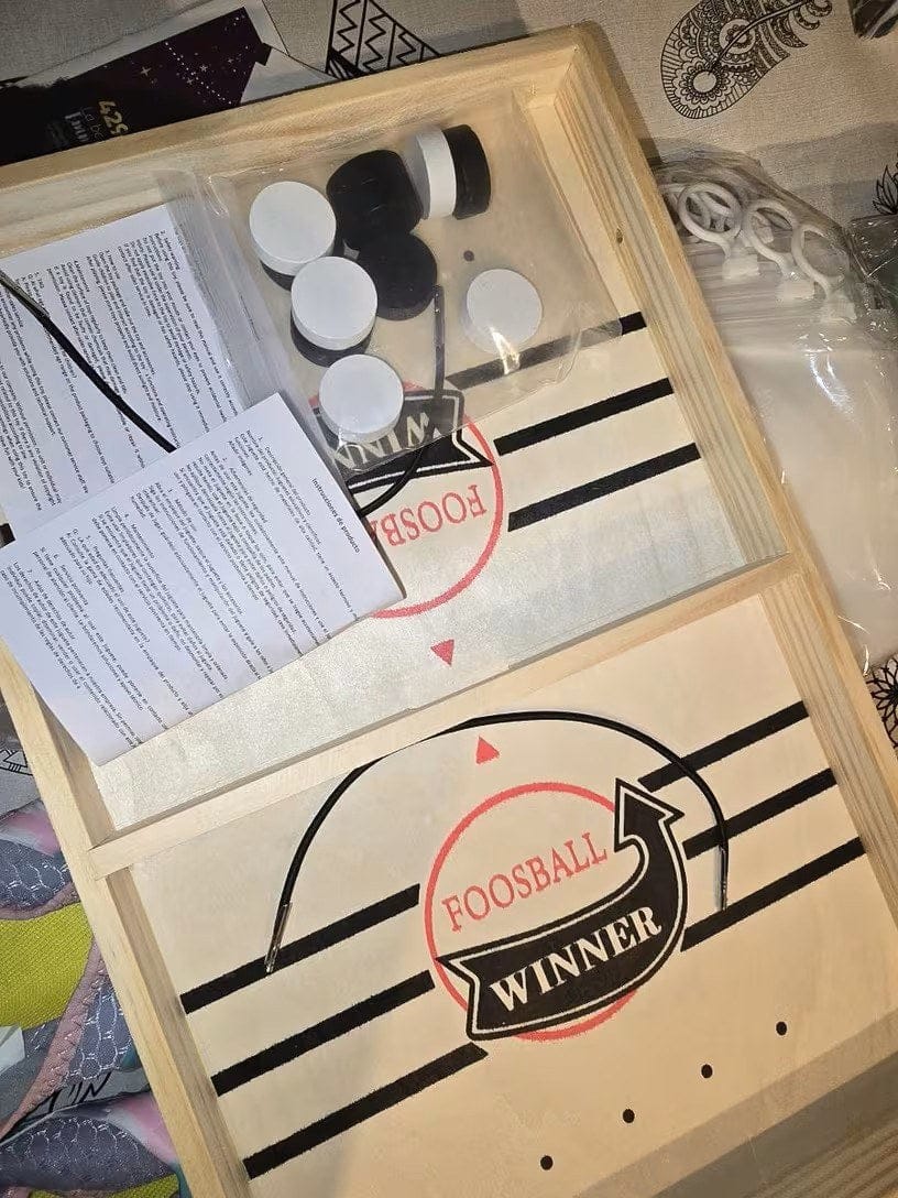 Customer photo review of Schleuder Schach Brettspiel aus Holz | Familienspiel Geschicklichkeit bildschirmfrei Holzspielzeug