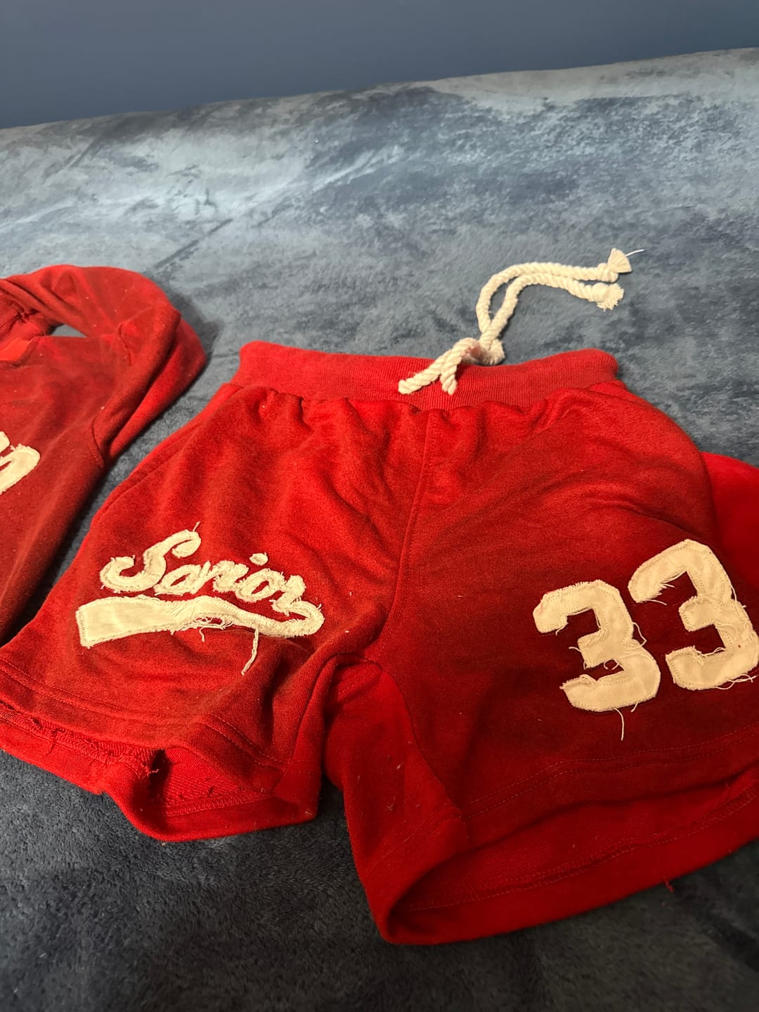 Customer photo review of Vintage Savior Shorts- Red