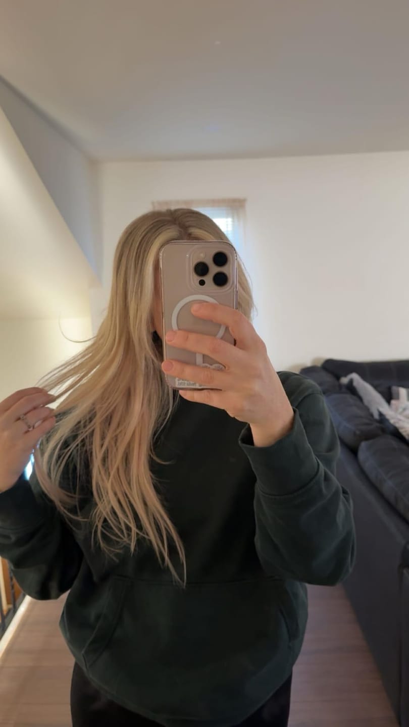 Customer photo review of 13x13cm Human Hair Toppers Mono Base Ombre Blonde #10/613