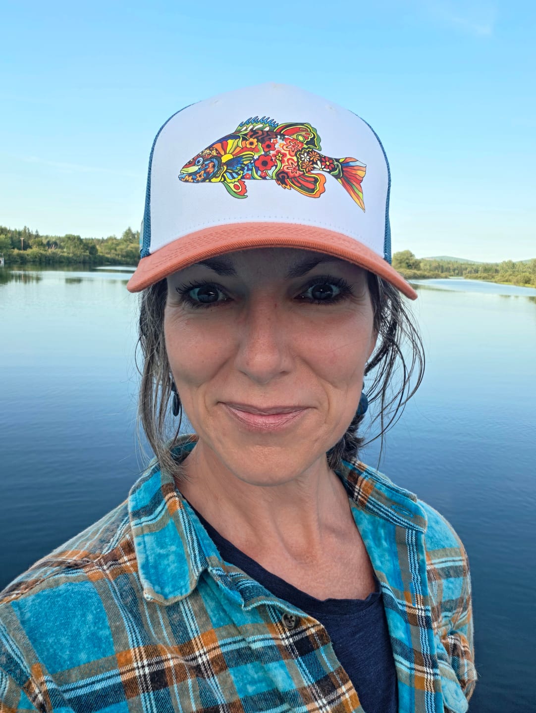 Customer photo review of Boho Bass Trucker Hat