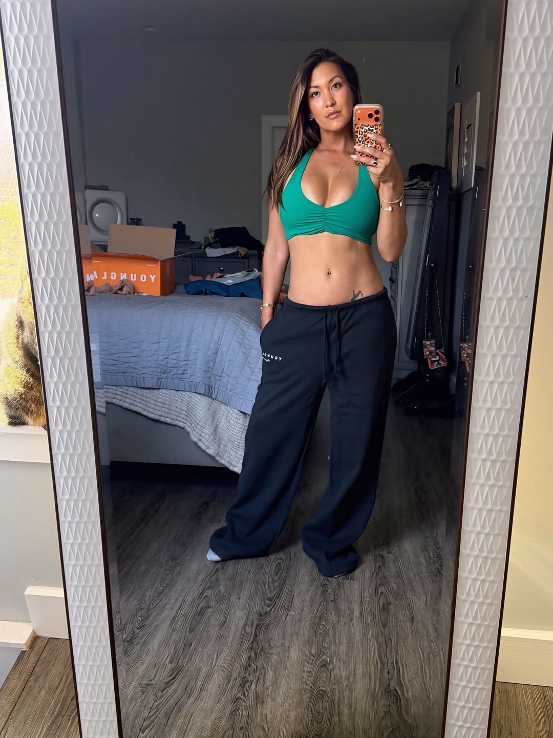 Customer photo review of W3173 Buttersoft Scrunch Halter Bra