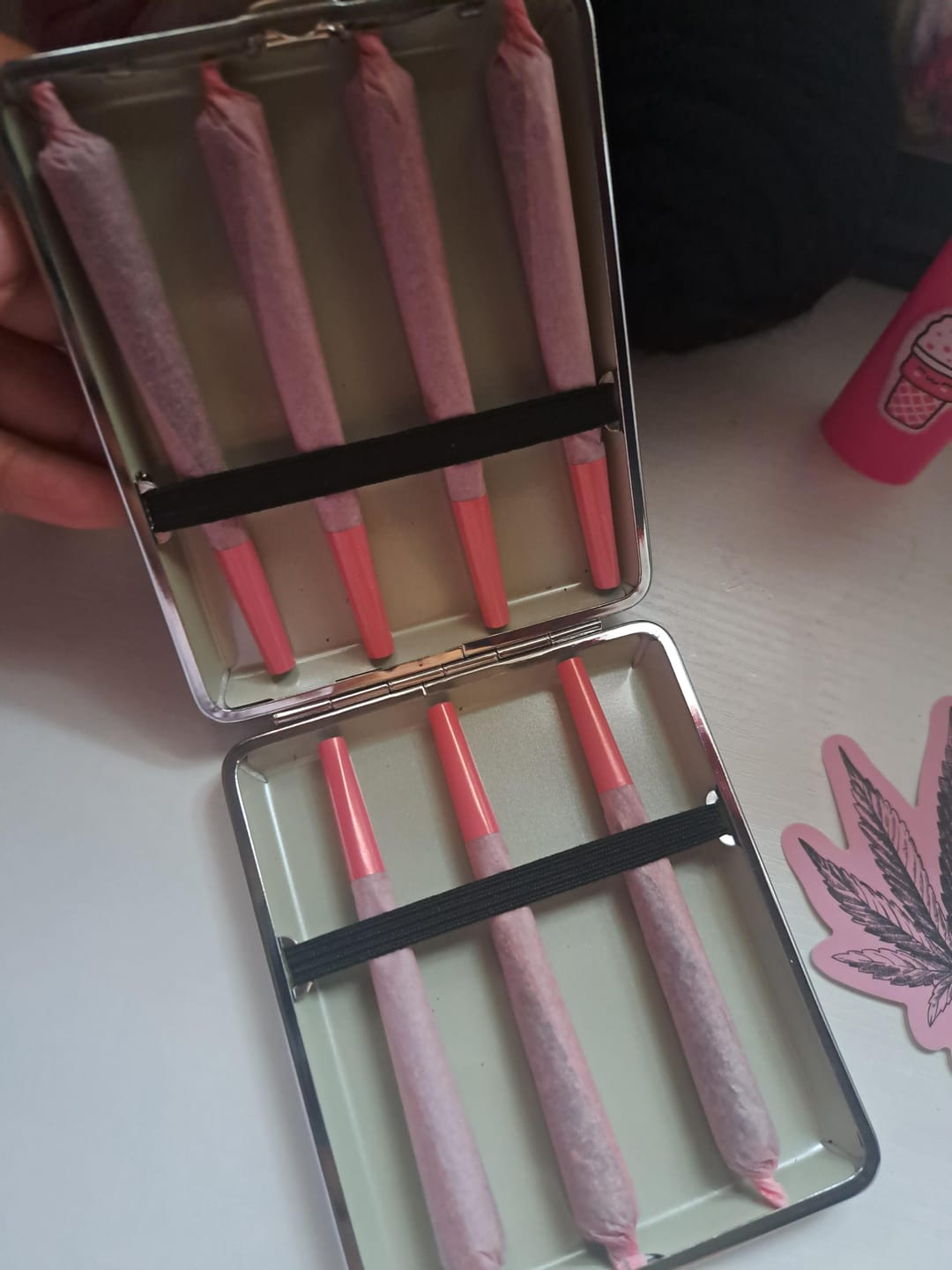 Customer photo review of PINK CONES (8-pack)